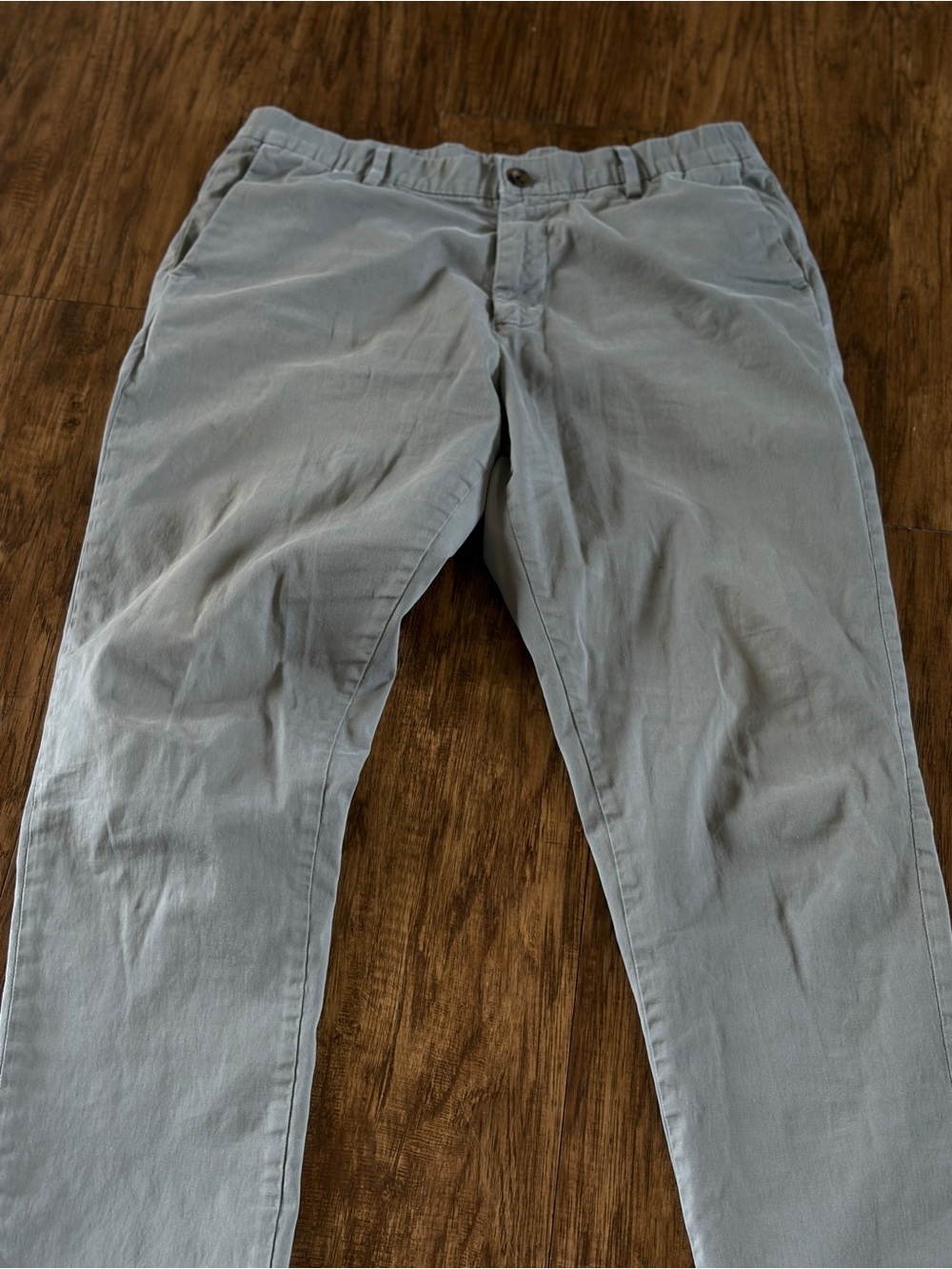 Men's Light Gray Casual Chino Pants